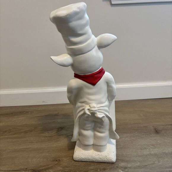 VTG Ceramic Pig Chef Chalkboard 17” Statue Kitchen Decor Figure Menu Board READ - Picture 10 of 16